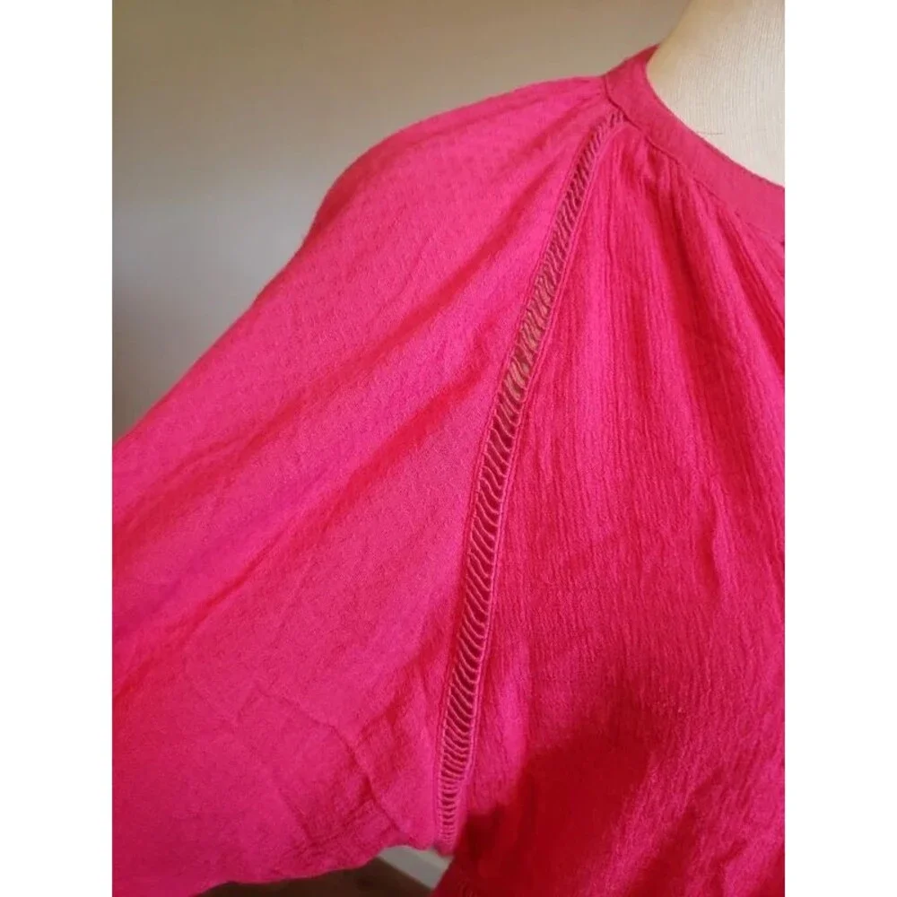 Free People Go Lightly Swing Dress Lined Mini Women's Hot PinkSize XS